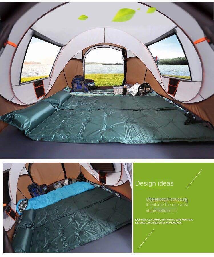 Cheap Goat Tents Outdoor Camping 3 4 People Automatic Outdoor Tent Camping Rainproof Tent  Throwing Tent Building Free Easy to Put up Tent   